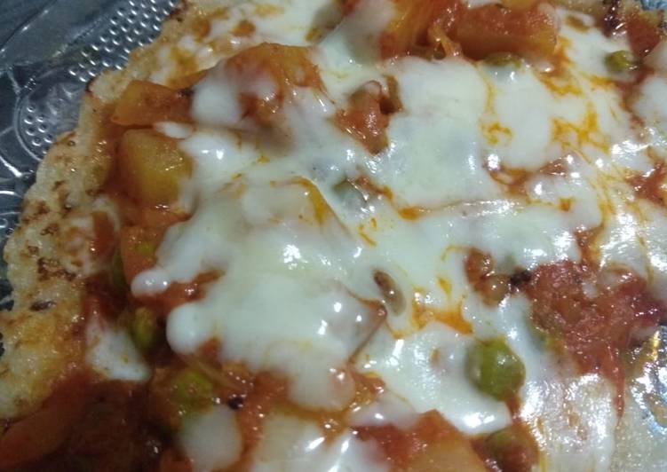 Recipe of Yummy Leftover Rice Pizza