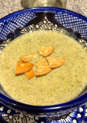 Una foto de Crema de brócoli