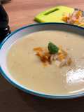 Velouté pommes panais au haddock