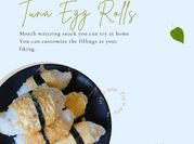 A picture of rice egg roll