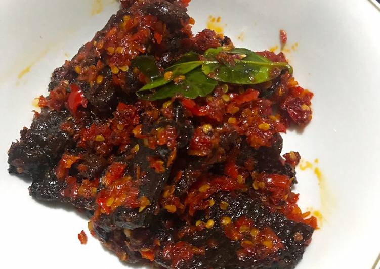 Resep: Dendeng manis (instan) balado Yang Enak