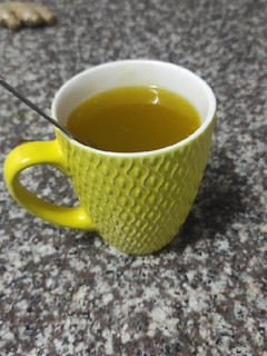 A picture of Turmeric and Ginger Tea.