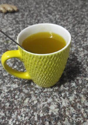 A picture of Turmeric and Ginger Tea.