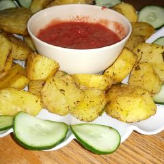 A picture of Roasted Potatoes #authors Marathon.