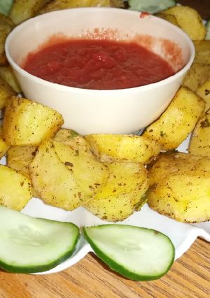 A picture of Roasted Potatoes #authors Marathon.