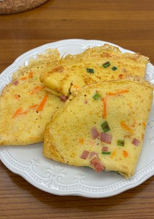 煎雞蛋餅 的食譜成品照片