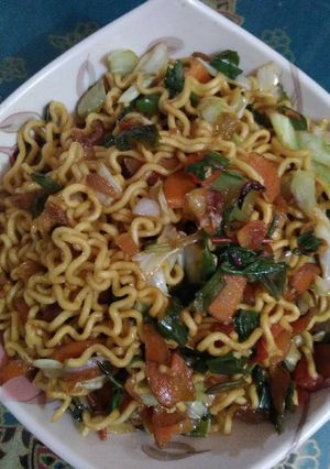 Foto resep Mie goreng sayur