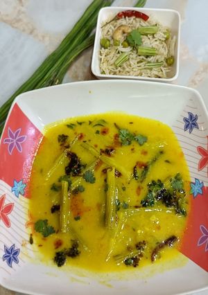 A picture of Drumstick Kadhi.