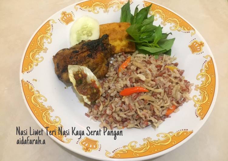 Nasi Liwet Teri Nasi Kaya Serat Pangan