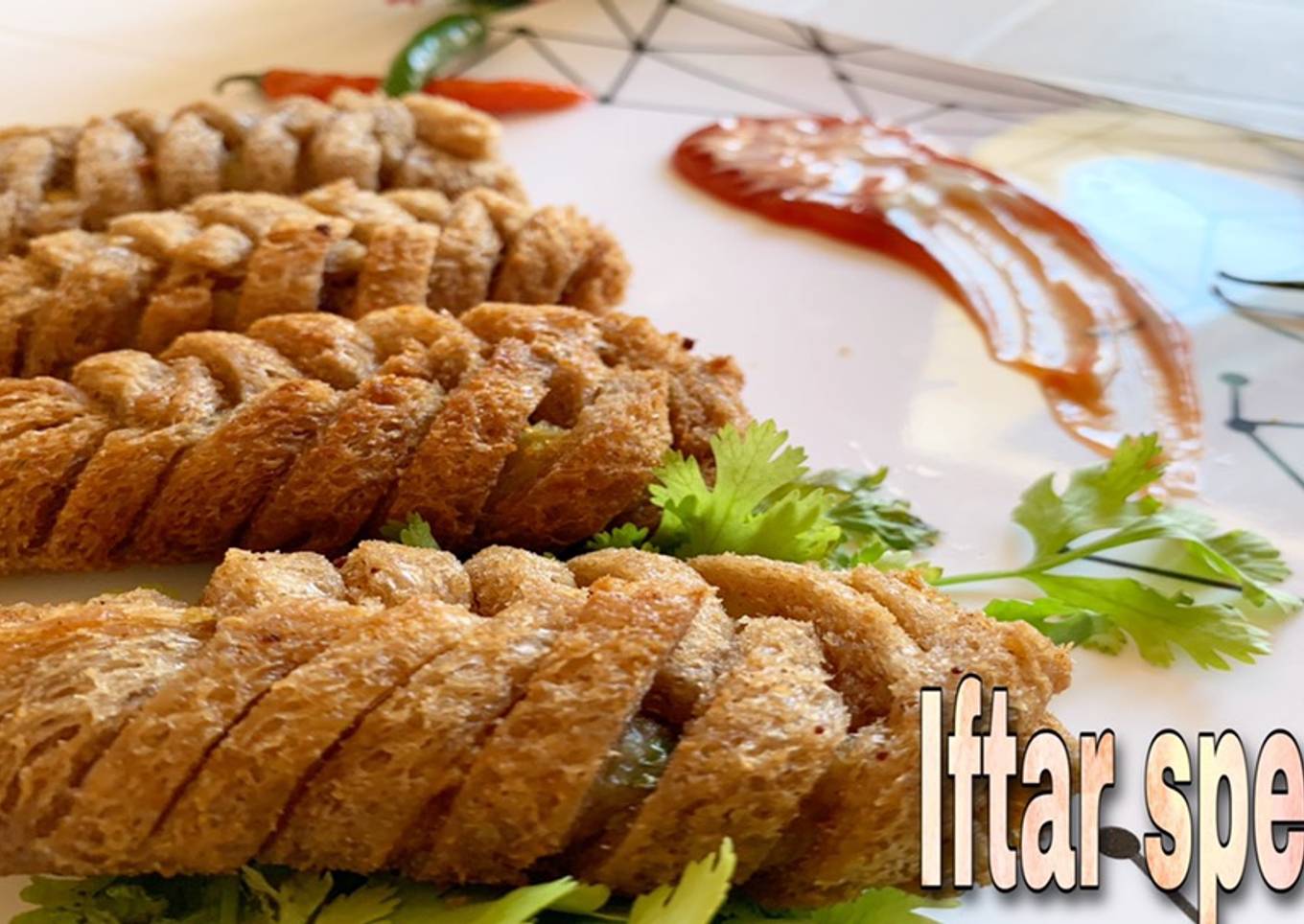 Bread roll with potato stuffing