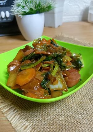 Foto resep Oseng sayur sosis