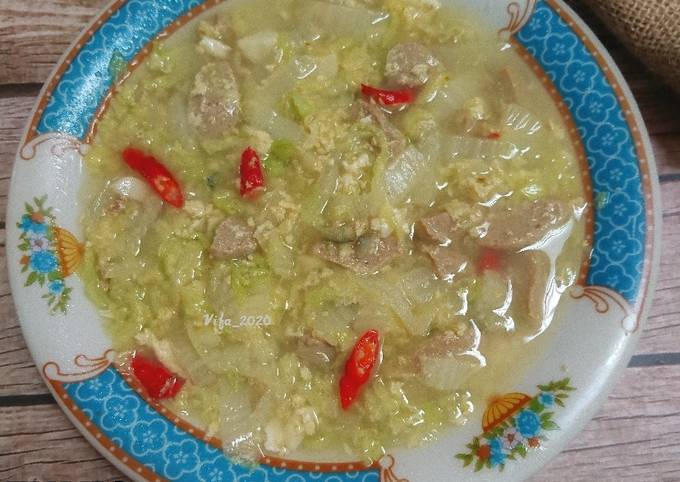 Resep Tumis Sawi Putih Bakso Dan Telur Oleh Vifa Cookpad