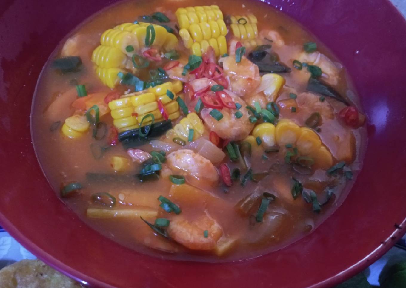 Udang Asam Manis sayur
