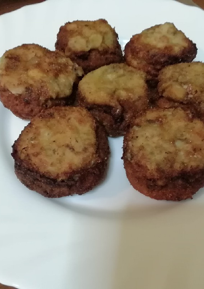 Una foto de Champiñones rellenos rebozados
