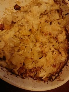 Une photo de Gratin chou-fleur patates