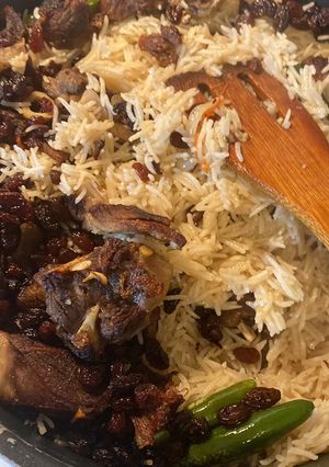 A picture of Afghani polav ….