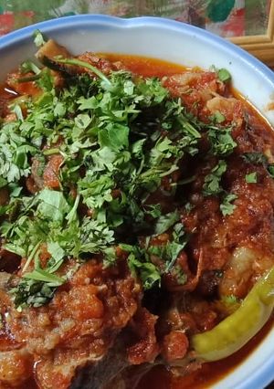A picture of Mutton karahi.