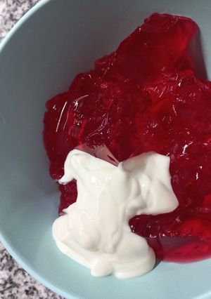 Una foto de Postre light sin horno: topping de falsa crema