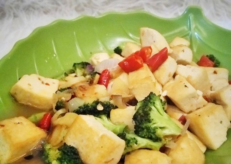 Resep Tumis brokoli tofu, Enak