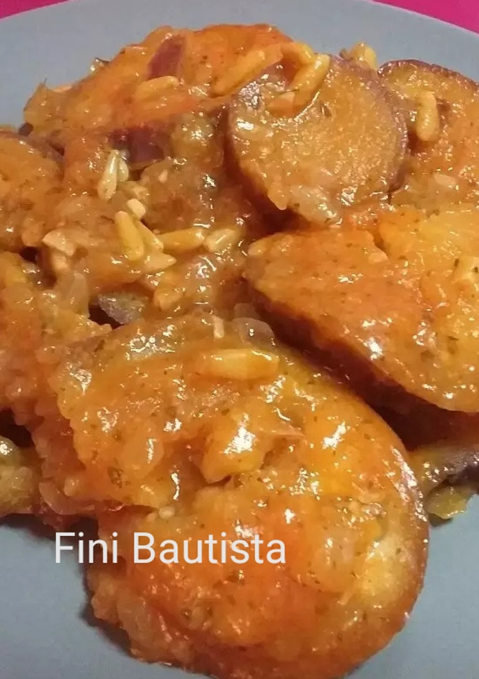 Una foto de Berenjena en salsa