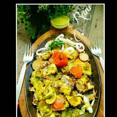 A picture of Hariyali Paneer tika.