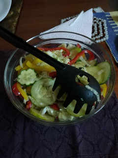 A picture of Cucumber salad.