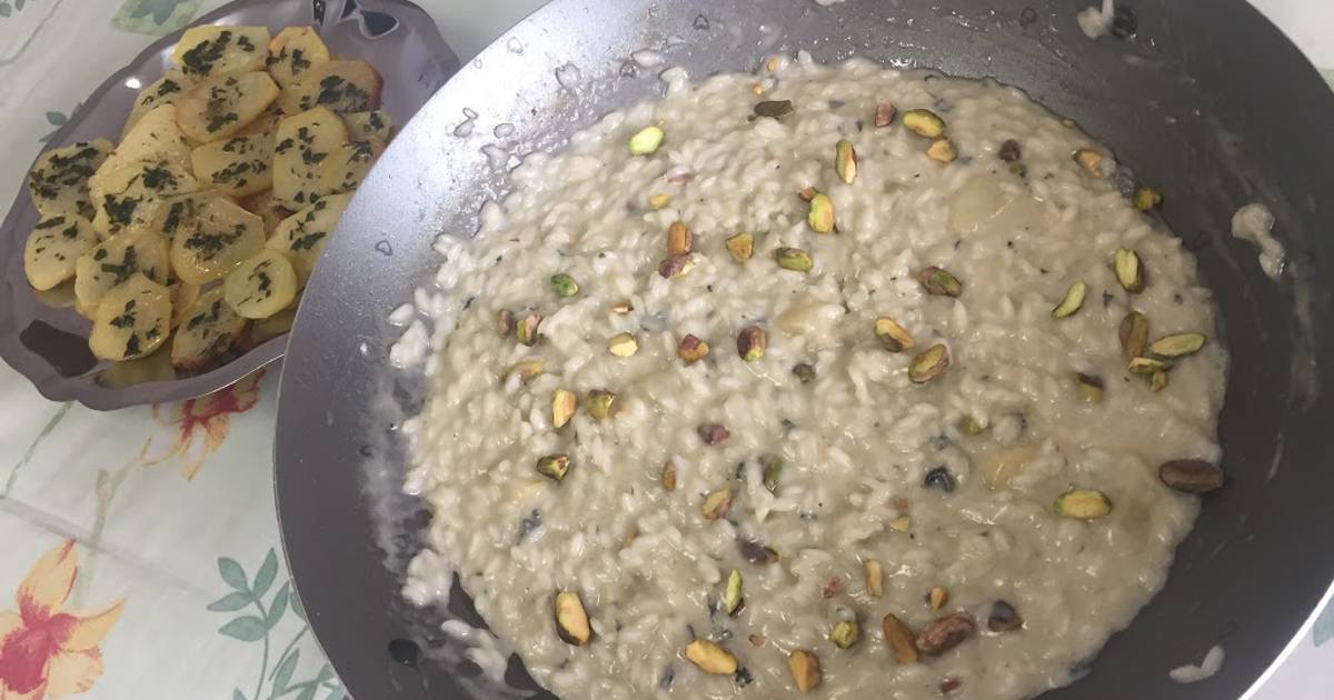 Risoto de com pera e pistache Receita por Ricardo.Meneghelli