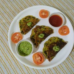 A picture of Pumpkin fenugreek pancake.