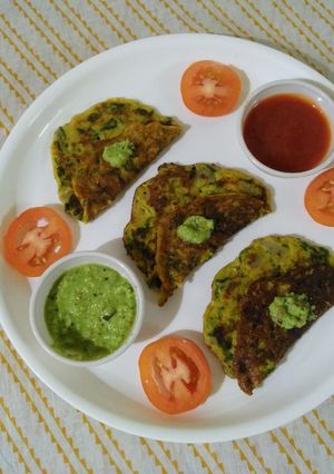 A picture of Pumpkin fenugreek pancake.