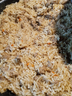 A picture of Italian Sausage Rice.