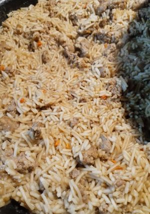 A picture of Italian Sausage Rice.