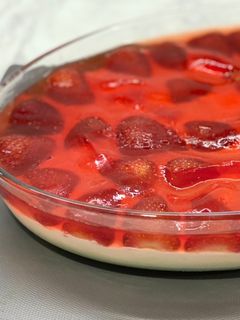 صورة لوصفة كيكه الجيلي والكريمه 🍓