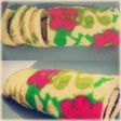 Roll Cake Art (flowers abstract)