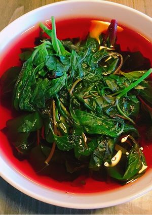 Hình của món Canh rau dền.