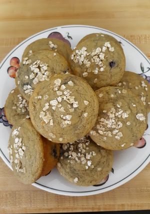 A picture of Healthy Blueberry Muffins.