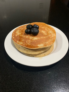 Una foto de Panqueques de avena y plátano