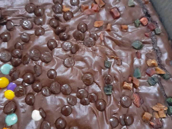 Langkah Mudah untuk Membikin Resep Fudgy Brownies Shiny Crust yang Lezat Anti Ribet, Mantap Sekali