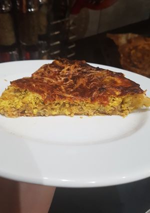 O poză a rețetei Tarta cu thon și legume.