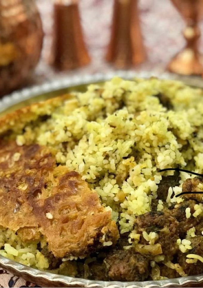 عکسی از دستور كلم پلو خوشمزه