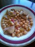 Garbanzos con morro de cerdo