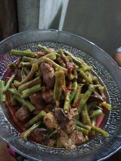 Foto resep Tumis Kacang panjang ampela