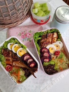 烤靖魚便當 的食譜成品照片