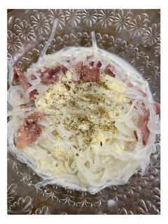 Foto resep Smoked Beef Shirataki Carbonara