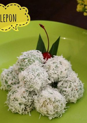 Foto resep Klepon pandan (tanpa air kapur sirih)
