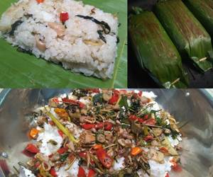 Praktis, Membuat Nasi Bakar Cumi Asin Teri Medan ❣️ Paling Enak