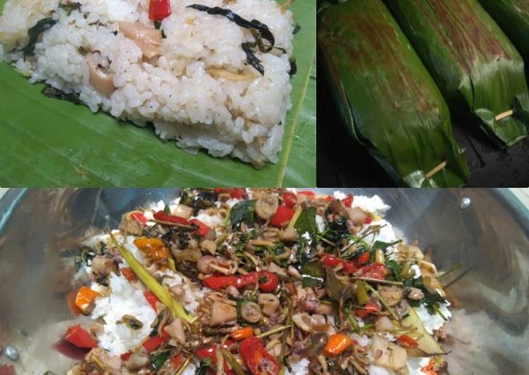 Nasi Bakar Cumi Asin Teri Medan ❣️