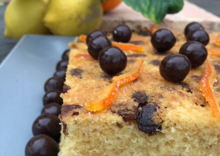 Coca de naranja, con cáscaras de naranja confitadas, al estilo de ChefMaurizio