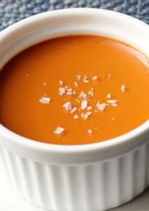 A picture of Salted caramel custard Inani.