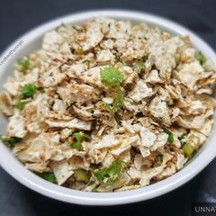 A picture of Papad Salad.