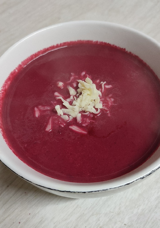 Una foto de Crema de betarraga